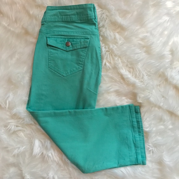 Riders by Lee Jeans Size 8 Green Capris - Picture 6 of 6